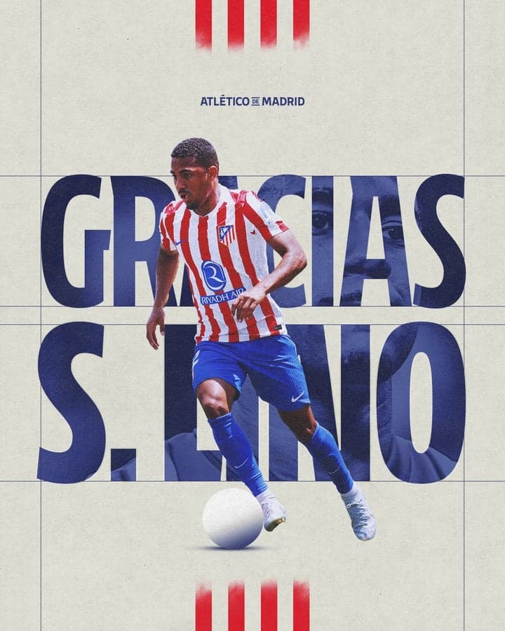Atlético de Madrid se despede de Samuel Lino