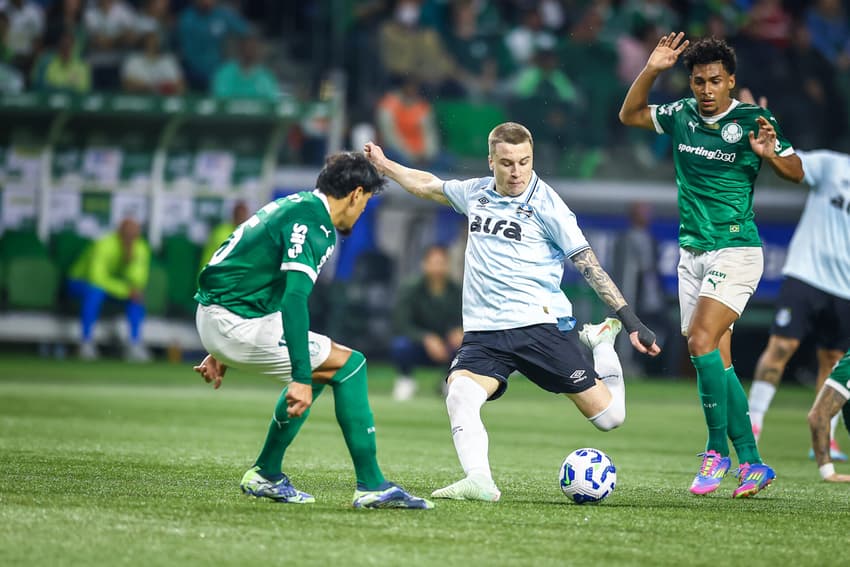 Último jogo de Igor Serrote pelo Grêmio foi contra o Palmeiras. (Foto: Lucas Uebel/Grêmio FBPA)