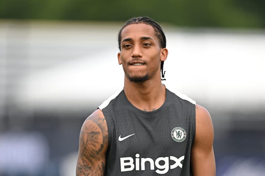 João Pedro em treino do Chelsea antes de enfrentar o Fluminense, pelo Mundial de Clubes