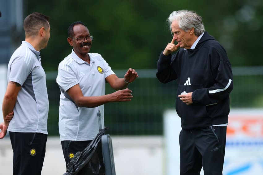 Jorge Jesus durante amistoso de pré-temporada do Al-Nassr
