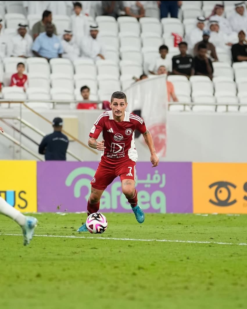 Marco Verratti em ação na temporada 2024/25 (Foto: Reprodução)