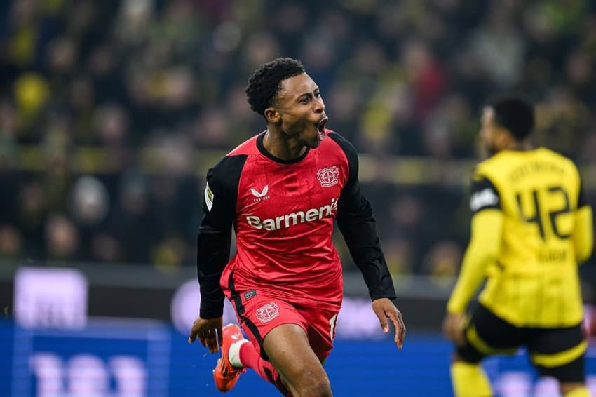 Nathan Tella em ação pelo Bayer Leverkusen pela Bundesliga (Foto: Reprodução/Instagram)