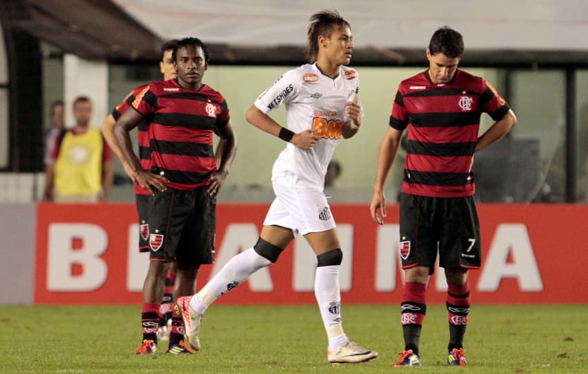 Neymar Flamengo Santos 2011
