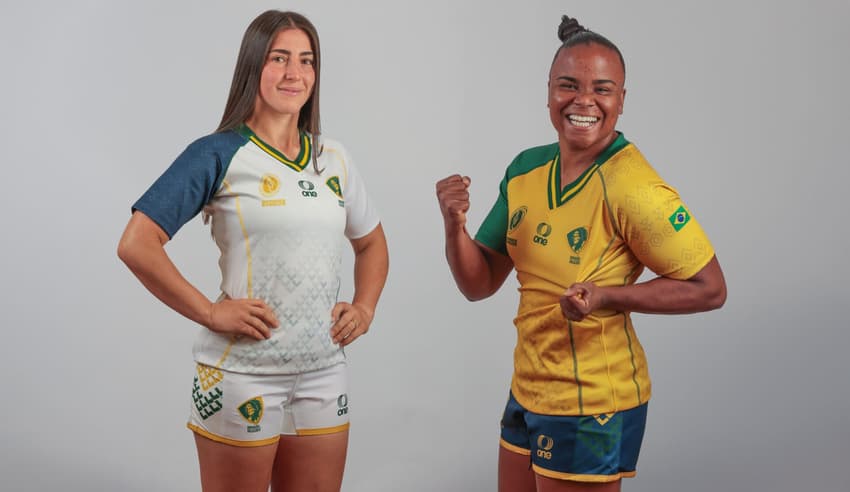 Novos uniformes da Seleção Brasileira feminina de rugby (foto: Divulgação/Brasil Rugby)