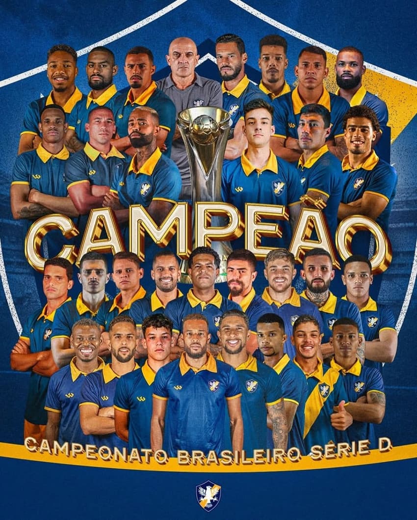 Banner do Retrô após título da Série D 2024 (Foto: redes sociais)