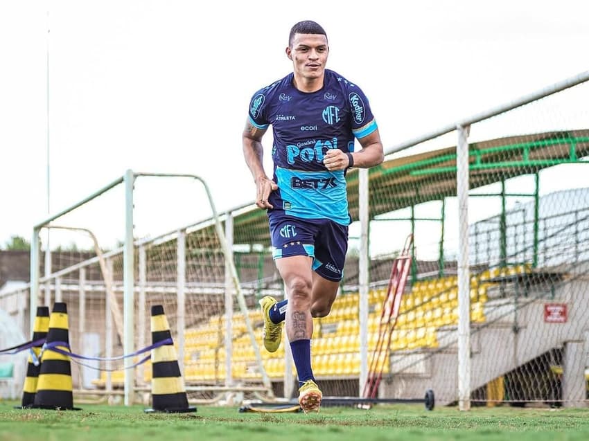 Negueba em treino do Mirassol (Foto: redes sociais)