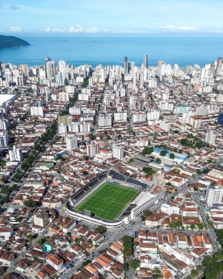 Vila Belmiro recebe audiência pública sobre impactos do novo estádio nesta segunda-feira (14), às 18h (de Brasília). (Foto: Reinaldo Campos/ Santos FC)