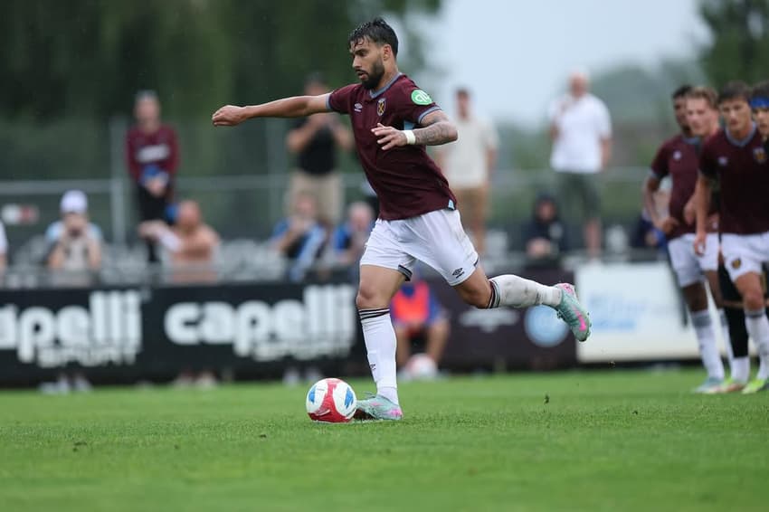 Paquetá bate pênalti em Grasshopper x West Ham (Foto: Reprodução/Lucas Paquetá)