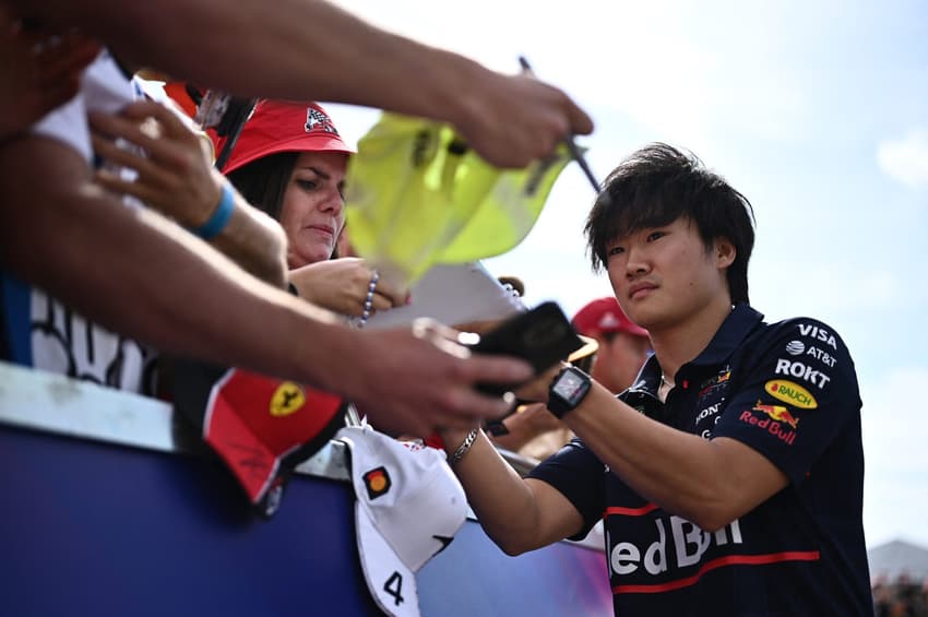 Japonês Yuki Tsunoda, da Red Bull (foto: Ben Stansall / AFP)