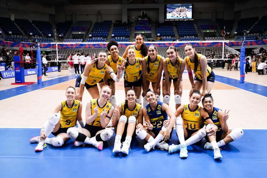 Brasil x França, pela terceira etapa da VNL feminina (foto: volleyballworld)