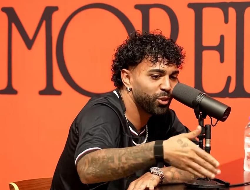 Gabigol no Podpah (Foto: Reprodução/Podpah)