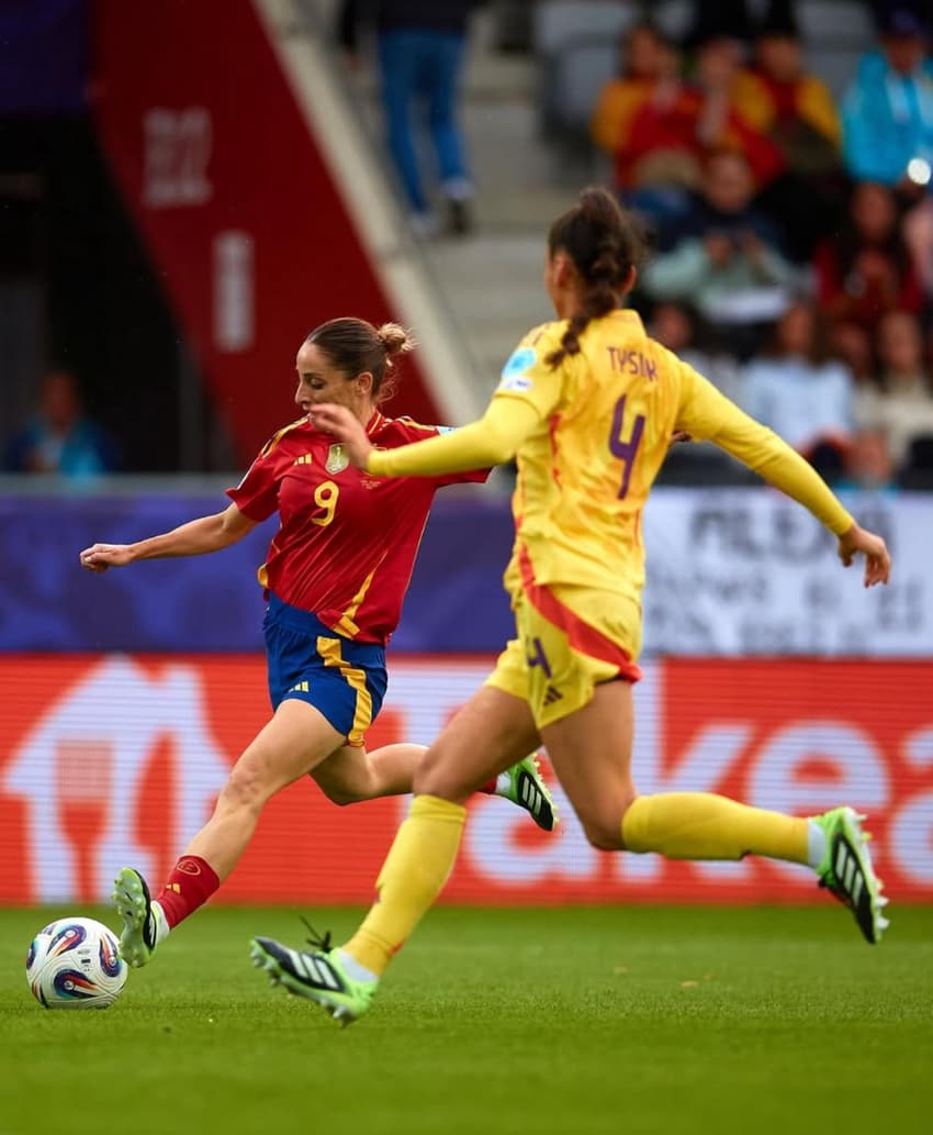 Espanha x Bélgica pela Eurocopa Feminina. (Foto: Seleção Espanhola Feminina/Divulgação)