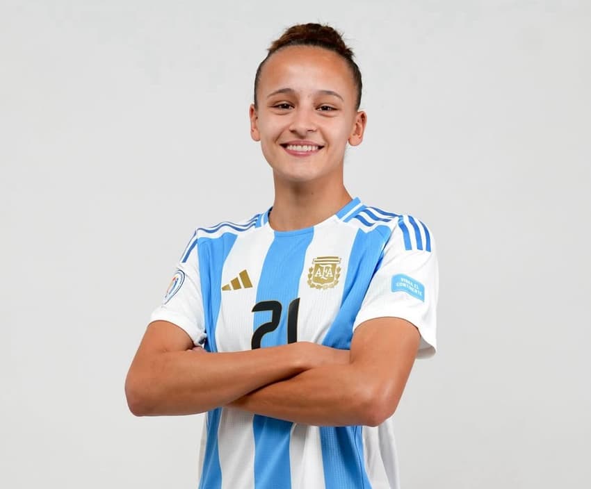 Paulina Gramaglia disputa a Copa América Feminina pela Argentina. (Foto: AFA/Divulgação)