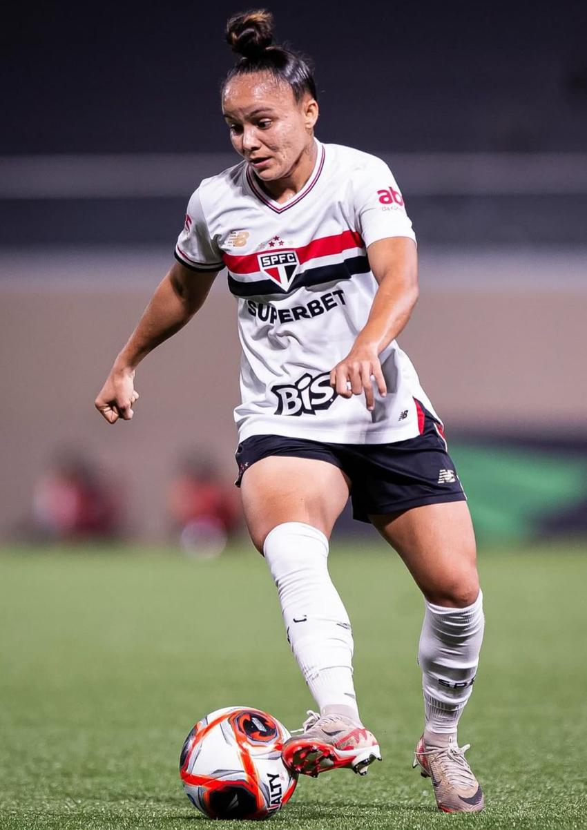 Day Silva atuando pelo São Paulo FC. (Foto: reprodução/redes sociais)