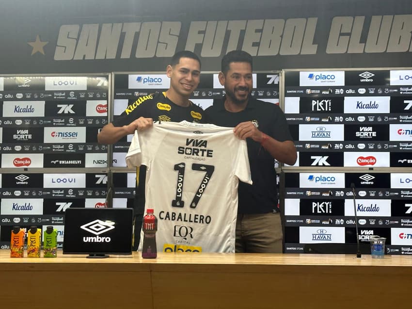 Gustavo Caballero fez a estreia no Santos diante do Sport, no último sábado (26). (Foto: Juliana Yamaoka/ Lance!)