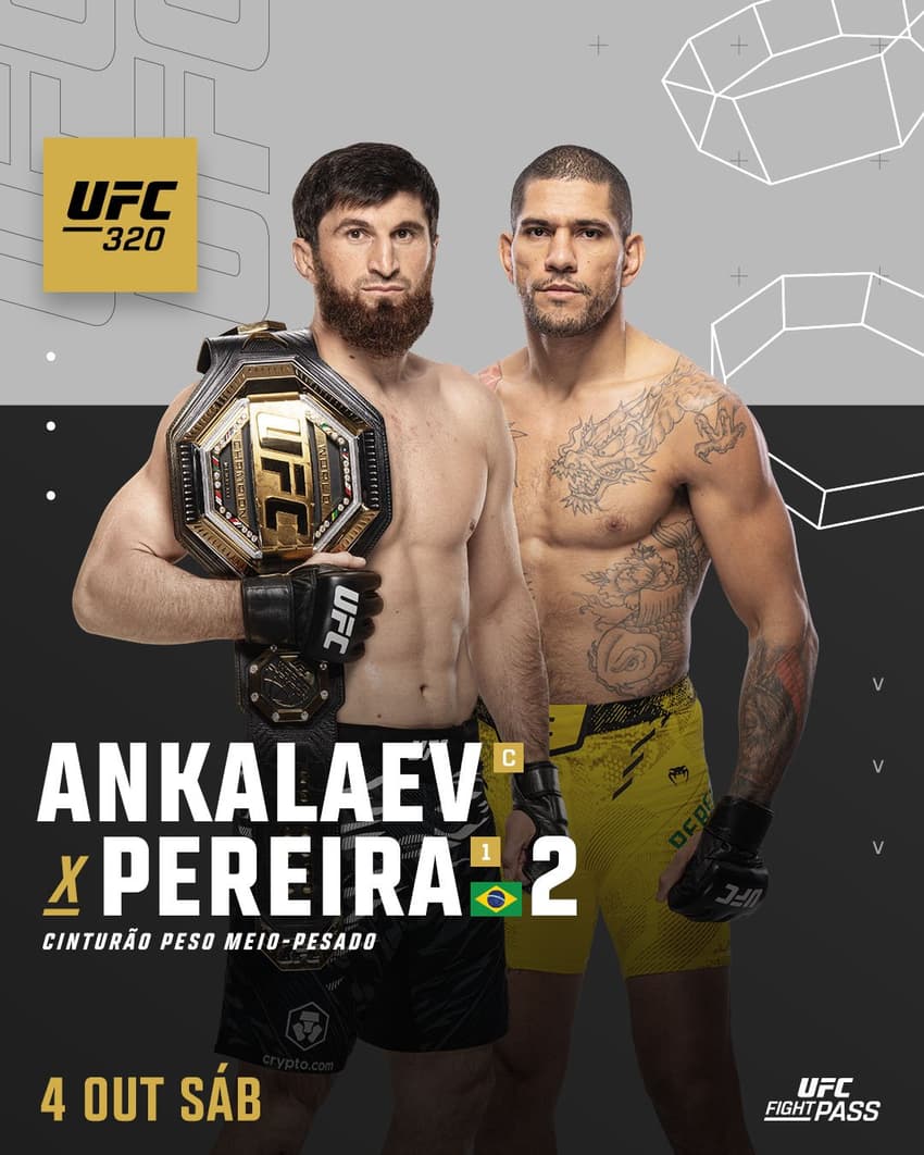Alex Poatan encara Magomed Ankalaev no UFC 320 (Foto: Reprodução/UFC)