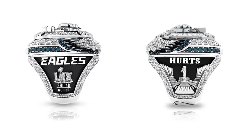 Anel de campeão do Super Bowl LIX do Philadelphia Eagles Brasil