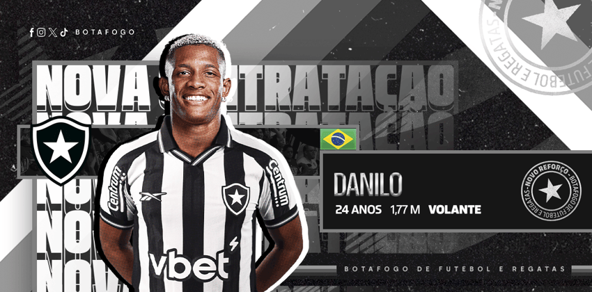 Danilo é o novo reforço do Botafogo (Foto: Divulgação/Botafogo)
