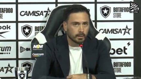 Coletiva de apresentação de Davide Ancelotti no Botafogo (Foto: print Botafogo TV)