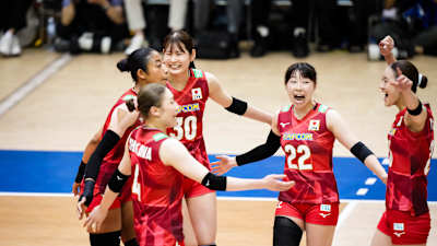 Brasil venceu o Japão em duelo pela VNL (Foto: Divulgação/Volleyball World)