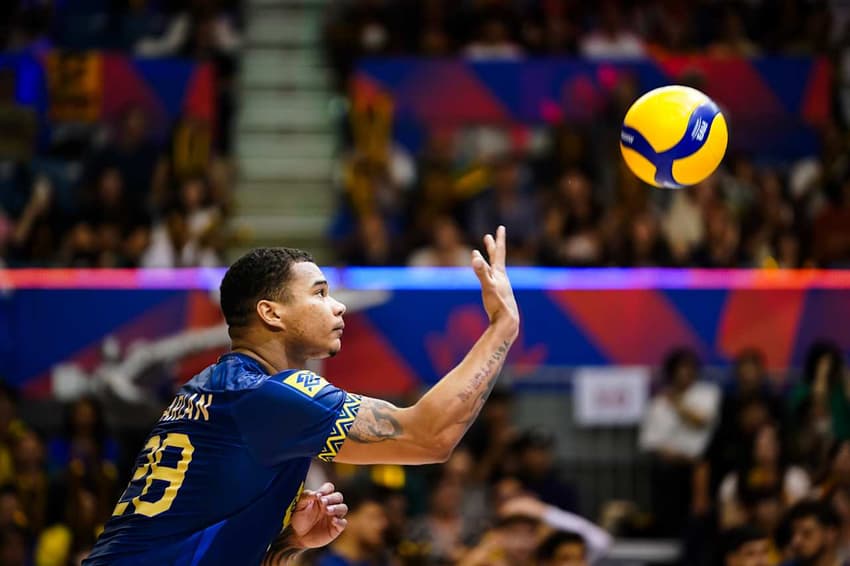 O Brasil venceu a Turquia por 3 sets a 1 pela VNL Masculina (Foto: Divulgação/Volleyball World)