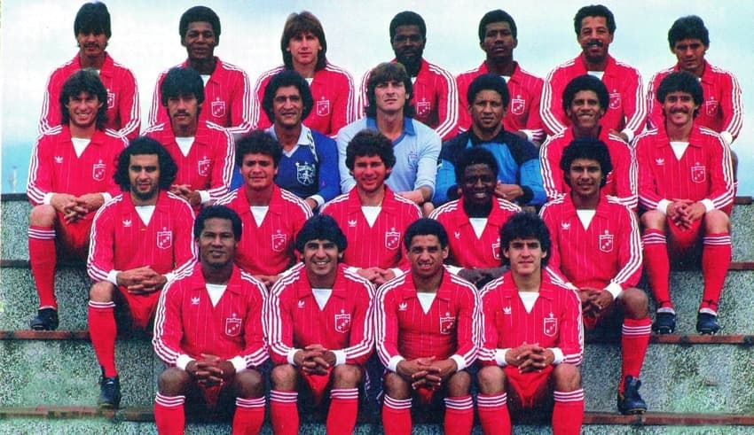 Elenco do América de Cali em 1985 (Foto: reprodução)
