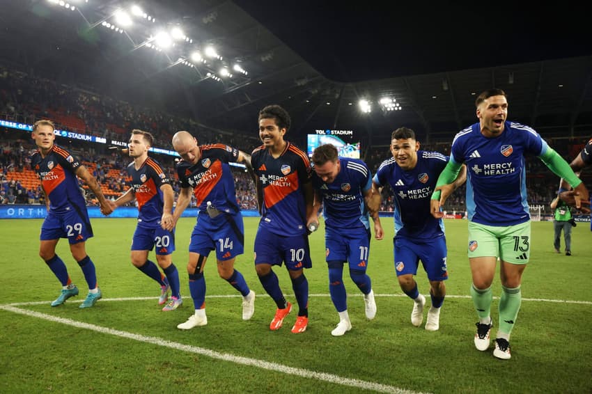 Evander, ex-Vasco, comemora gol pelo Cincinnati contra o Inter Miami