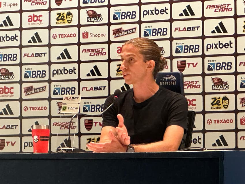 Filipe Luís em coletiva após Flamengo x São Paulo