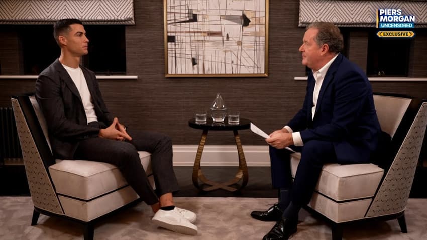 A entrevista de Cristiano Ronaldo para Piers Morgan foi o estopim para saída do português do Manchester United (Foto: Reprodução)