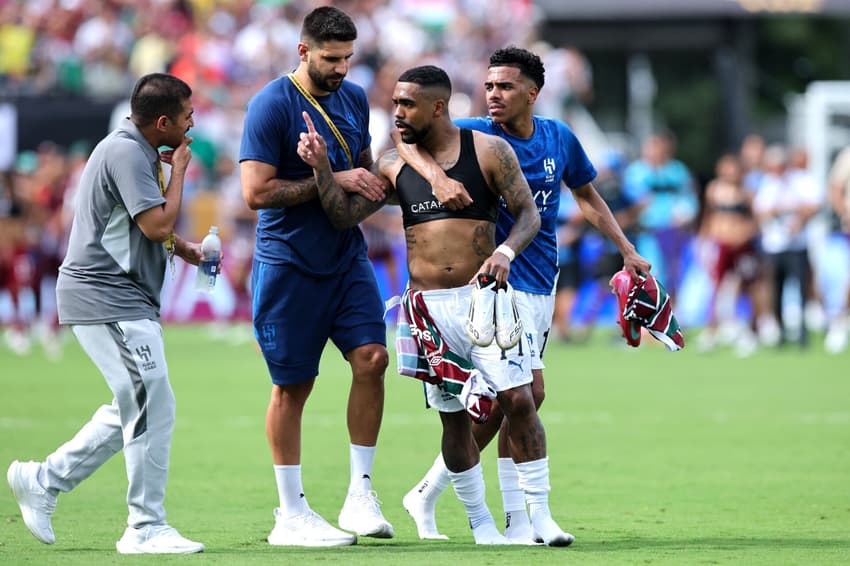 Al-Hilal caiu para o Fluminense no Mundial (Foto: ALEX GRIMM / GETTY IMAGES NORTH AMERICA / Getty Images via AFP)