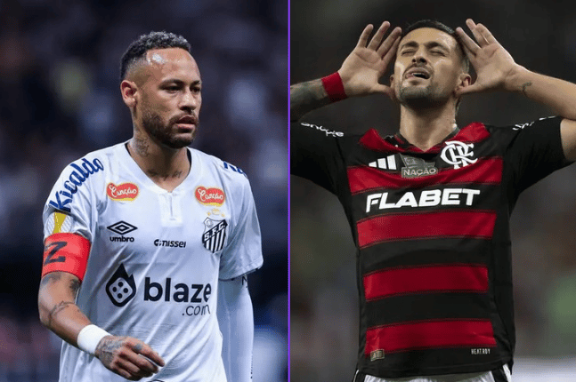 Neymar - Santos / Arrascaeta - Flamengo