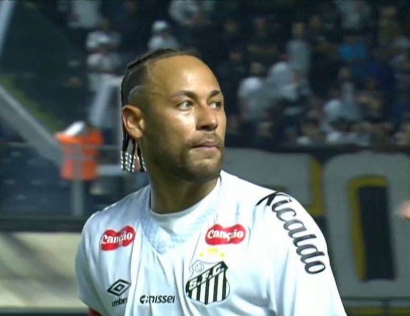Neymar brigou com torcedor após derrota para o Internacional (Foto: Reprodução)