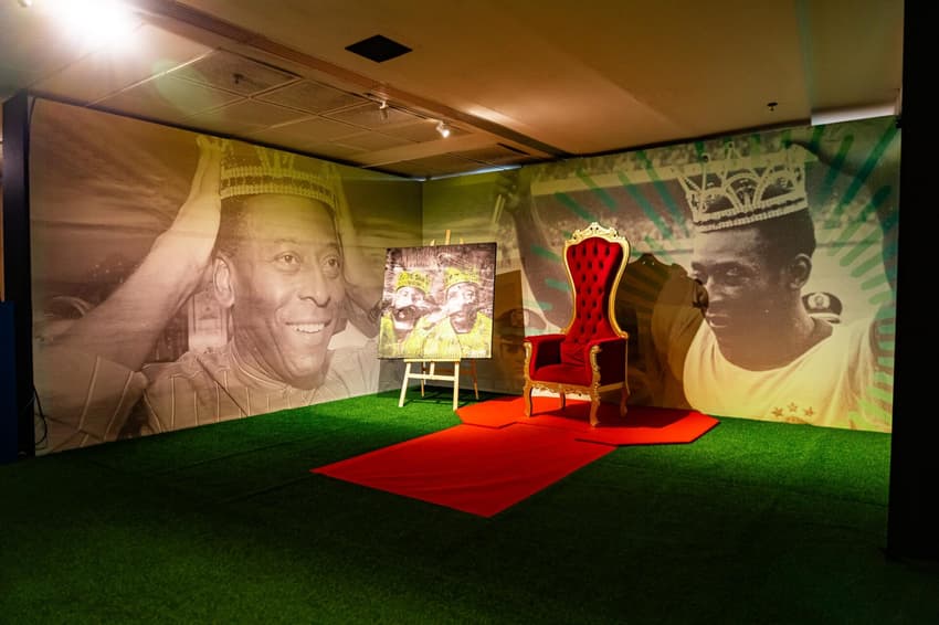 Exposição do Pelé no Maracanã (Foto: Reprodução)