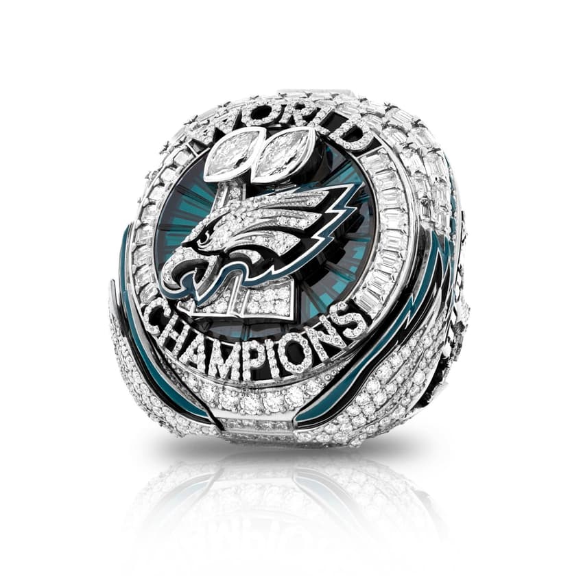 Anel de campeão do Super Bowl LIX do Philadelphia Eagles Brasil