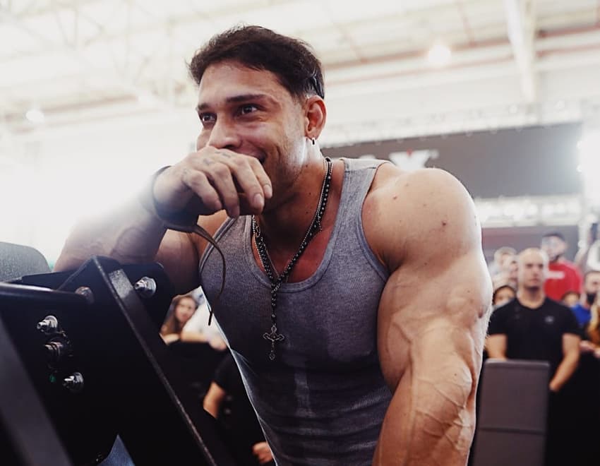 Ramon Dino em treino aberto (Foto: Reprodução/Instagram @ramondinopro)