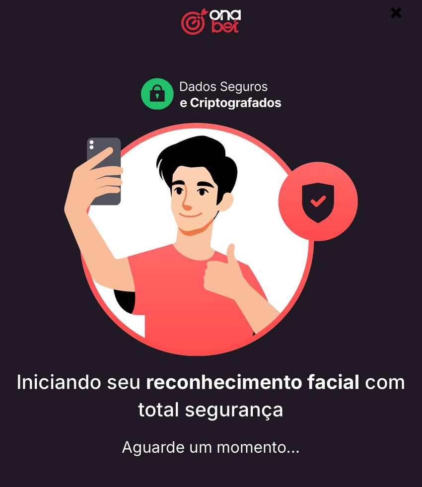 Captura de tela de reconhecimento facial na Onabet Aposta