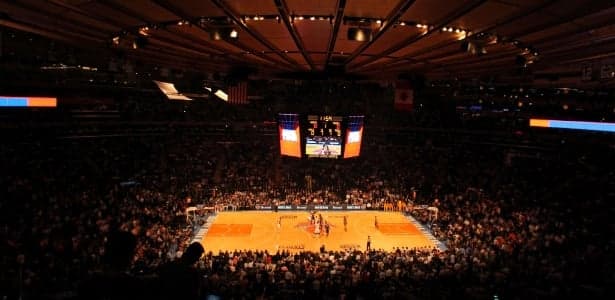 Madison Square Garden em dia de jogo do New York Knicks na NBA (Foto: Justin Heiman/Getty Images/AFP)