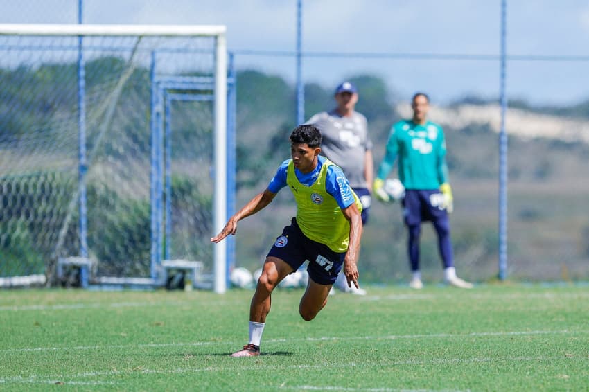 Erick Pulga em treino do Bahia (Foto: Rafael Rodrigues / EC Bahia)