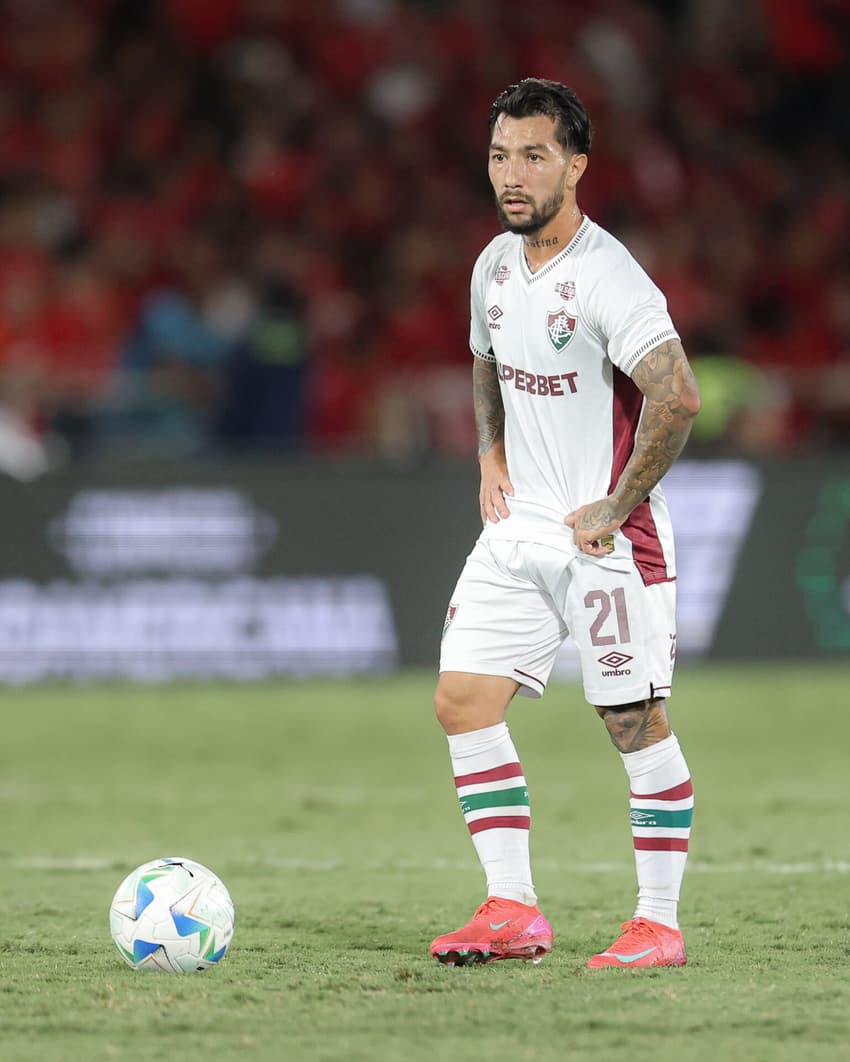 Lucho Acosta estreou pelo Fluminense contra o América de Cali, na Sul-Americana (FOTO: MARCELO GONÇALVES / FLUMINENSE F.C.)