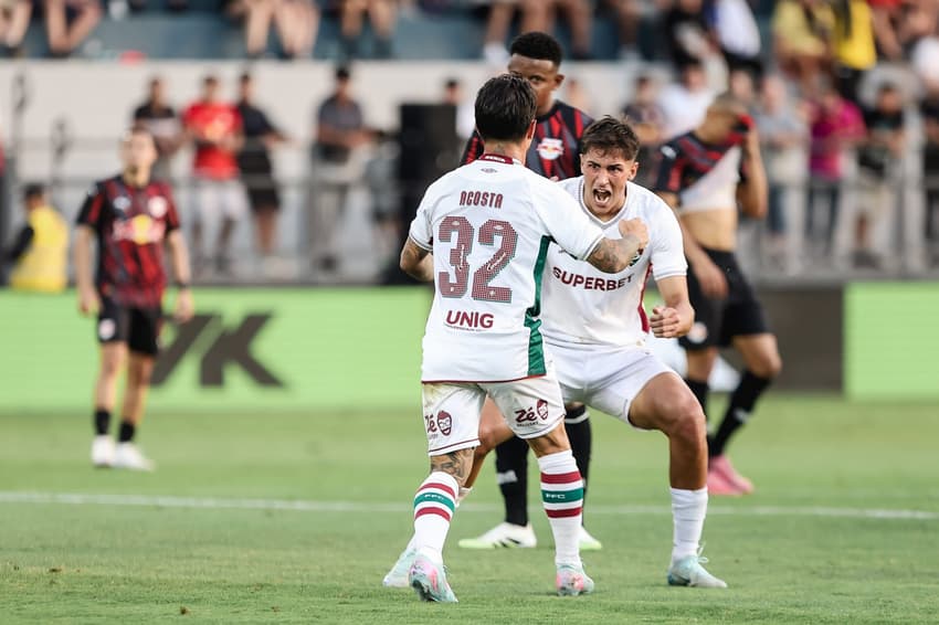 Lucho Acosta marcou um dos gols do Fluminense contra o Bragantino (Foto: Lucas Merçon/Fluminense