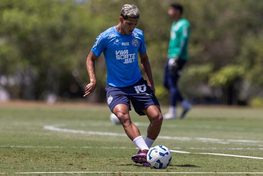Erick Pulga em treino do Bahia (Foto: Rafael Rodrigues / EC Bahia)