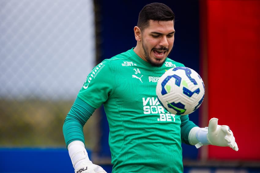 Goleiro João Paulo em treino do Bahia (Foto: Letícia Martins/EC Bahia)