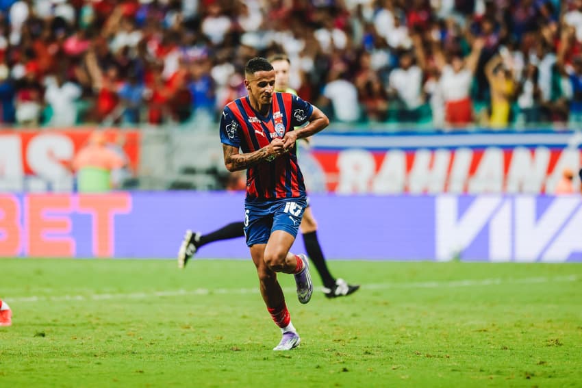 Luciano Juba comemora gol pelo Bahia (Foto: Letícia Martins / EC Bahia)