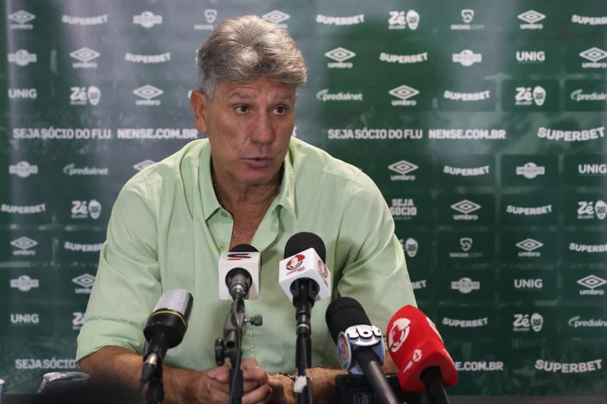 Renato Gaúcho em coletiva após Bahia x Fluminense (Foto: MARCELO GONÇALVES / FLUMINENSE F.C.)