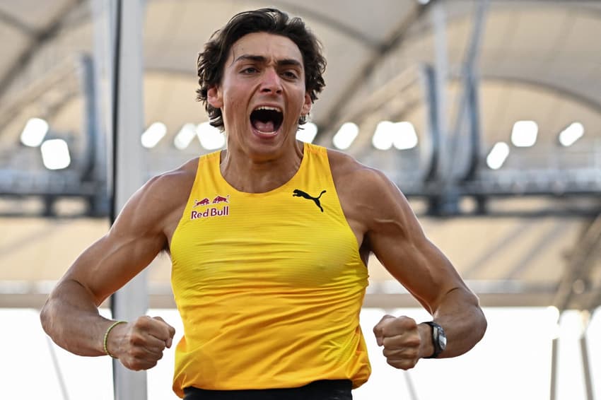 A emoção de Duplantis com mais um recorde mundial