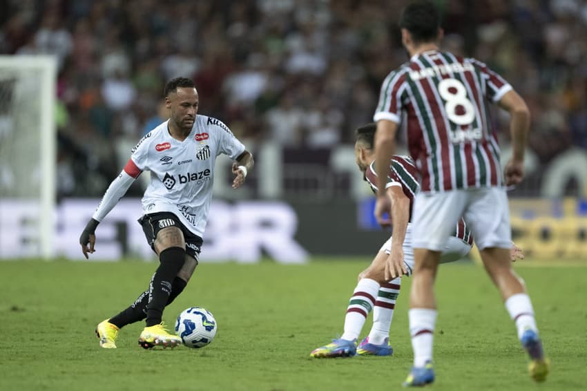 O Fluminense venceu o Santos por 1 a 0 no primeiro turno do Brasileirão. (Foto: Jorge Rodrigues/AGIF)