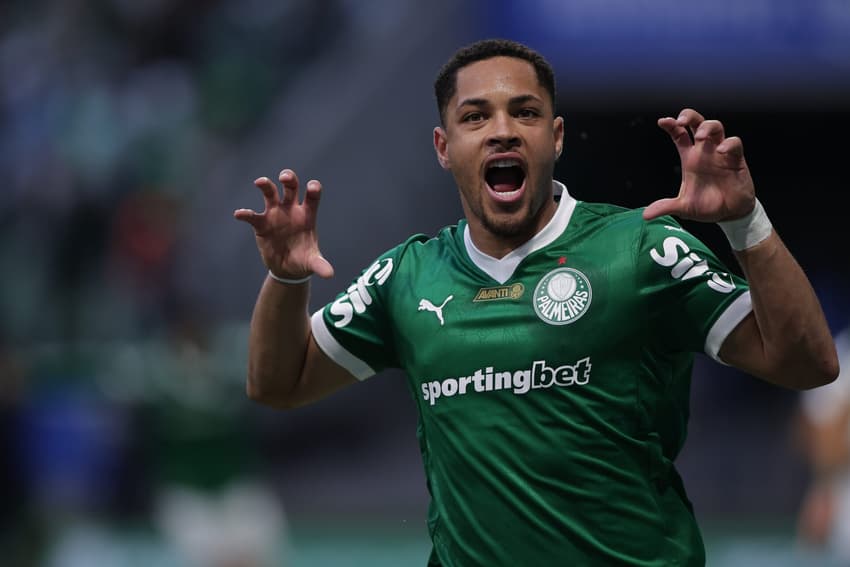 Vitor Roque deve ser titular em River Plate x Palmeiras na Libertadores (Foto: Ettore Chiereguini/AGIF)