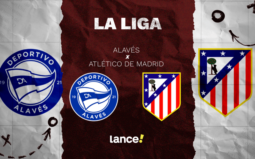 Alavés x Atlético de Madrid pela La Liga (Arte: Lance!)