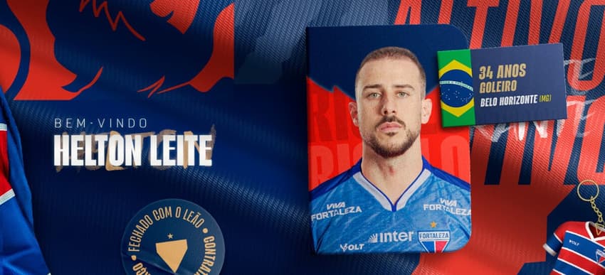Helton Leite é o novo reforço do Fortaleza (Foto: Divulgação Fortaleza)