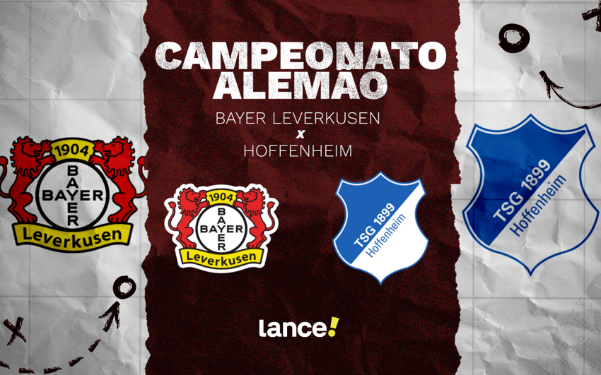 Bayer Leverkusen x Hoffenheim pelo Campeonato Alemão (Arte: Lance!)